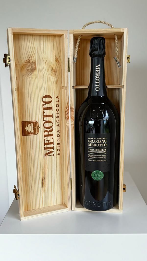 Merotto Cuveé del Fondatore Rive di Col San Martino Valdobbiadene DOCG MAGNUM 1,5 Liter