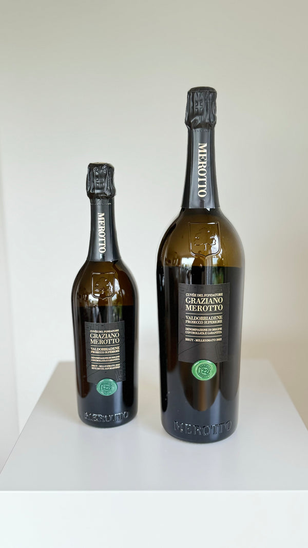 Merotto Cuveé del Fondatore Rive di Col San Martino Valdobbiadene DOCG MAGNUM 1,5 Liter